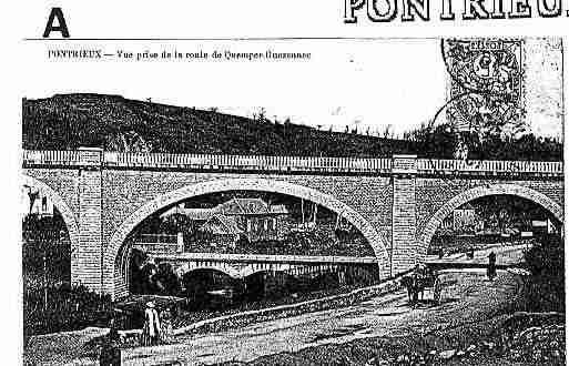 Ville de PONTRIEUX Carte postale ancienne
